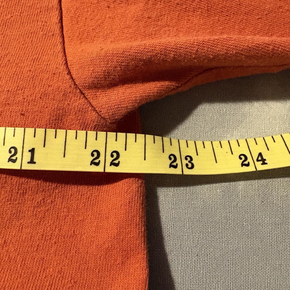 Willie Nelson Spirit Long Sleeve T Shirt Aloré Made USA Orange Size L Flaw - Picture 13 of 14